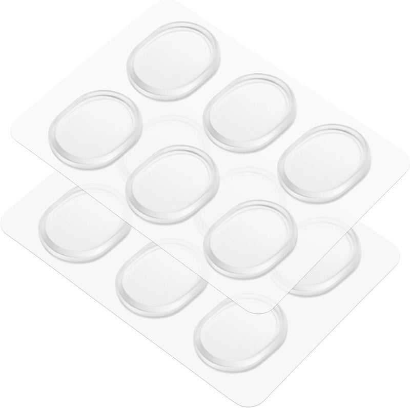 Flexzion Drum Gel Pads, 12 Pieces Clear Snare Drum Gum Dampener Resonance Pads, Overtone Control, Washable Strong Sticky Reusable Non-Toxic Sound Dampening, for Drum Set Head Cover Cymbals Set - Image 1