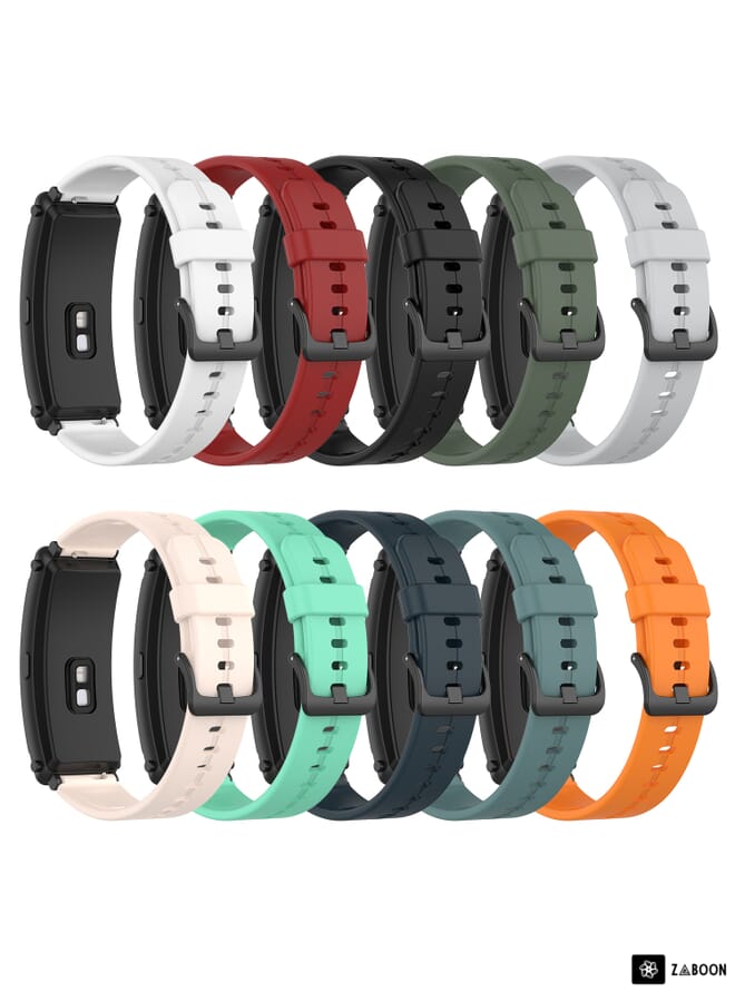 Watch Band For Huawei Band 7 Solid Color Silicone - Image 5