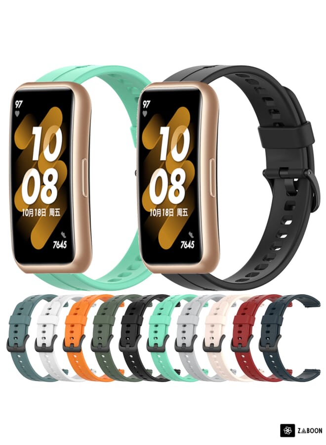 Watch Band For Huawei Band 7 Solid Color Silicone - Image 3