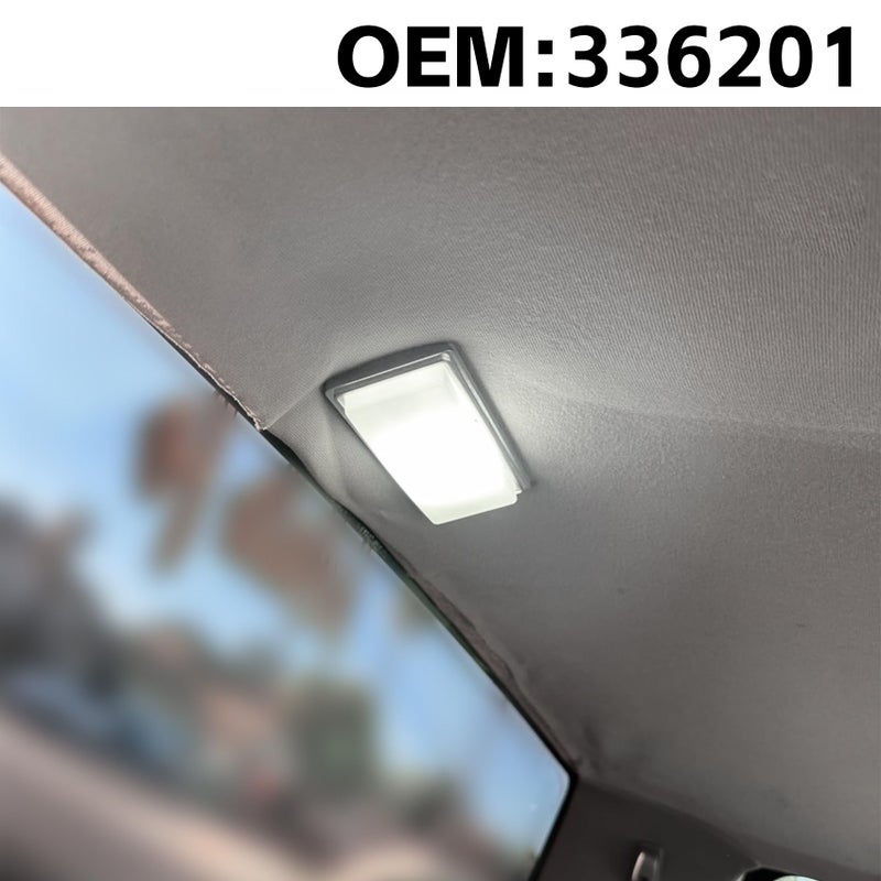 Lunwag Interior Dome Light Lens Cover/LED with LED White Blubs Compatible With GMC Chevy S10 Sonoma 1991-2003# OEM Replacement for 336201 - Image 5