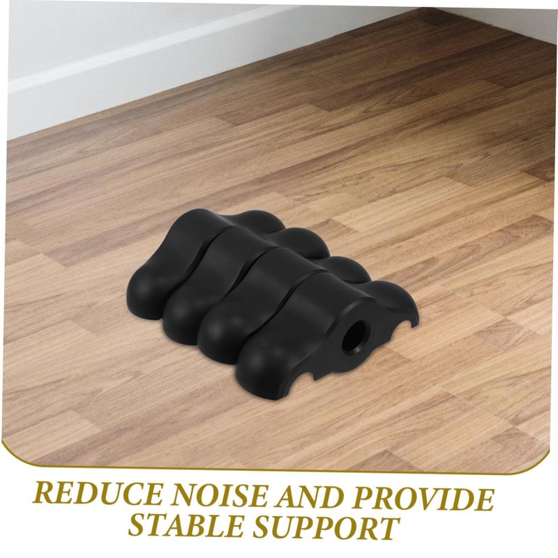 Indoor Cycling Bike Stabilizer Set 4PCS Snap Rocker Feet Slip Mat Exercise Bike Foot Support - Image 4