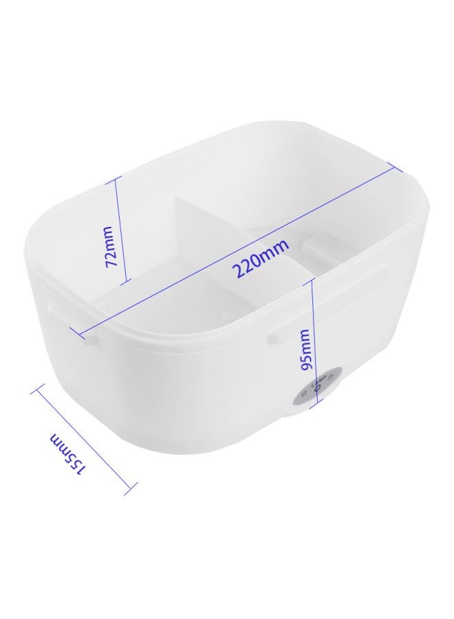 إسكدنيا علبة غداء كهربائية محمولة لتسخين الطعام برتقالي / أبيض 0.6لترات - Image 4