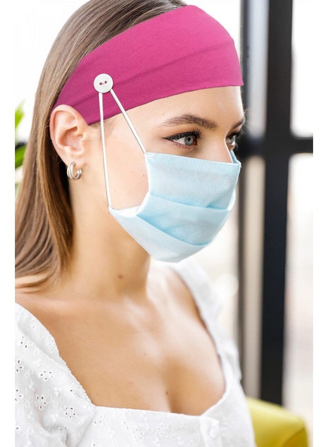 CELLOT 12 Pack Boho Button Headband Wide Stretchy Daily Use Knotted Headwear Sport Athletic Yoga Gym Hair Accessories For Women And Girls - Image 3
