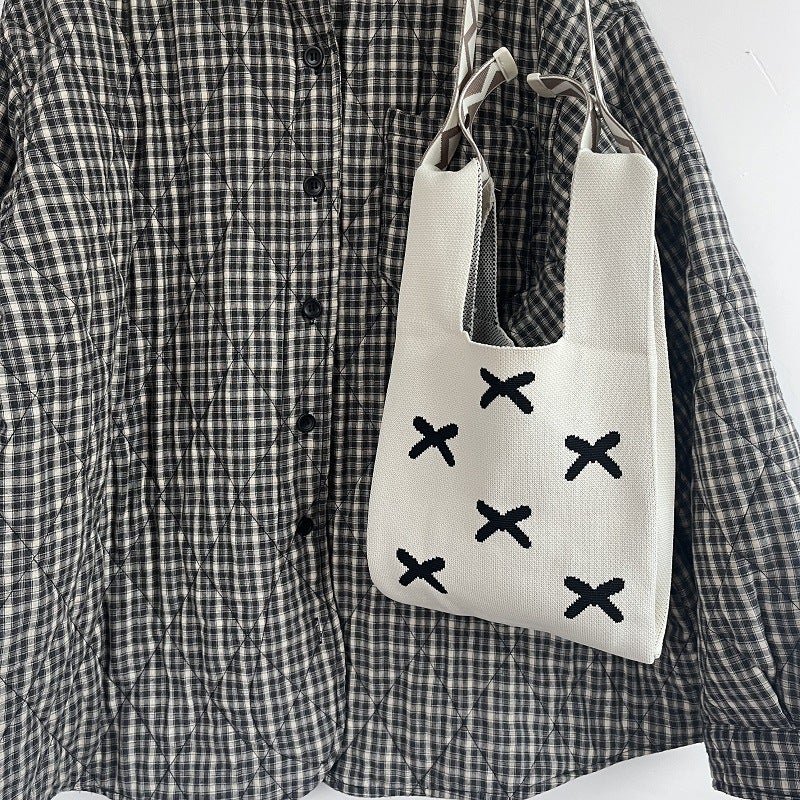 Knitted Bag Hand Bag Crossbody Bag Vest Bag Niche Handbag Hand Gift Bag Knitted Bag - Image 5