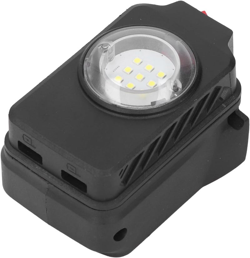 مصباح عمل LED لاسلكي Garosa 18 فولت، تصميم محمول قابل لإعادة الشحن مع منافذ USB مزدوجة للاستخدام الداخلي والخارجي، مثالي للتخييم والإضاءة الطارئة - Image 4