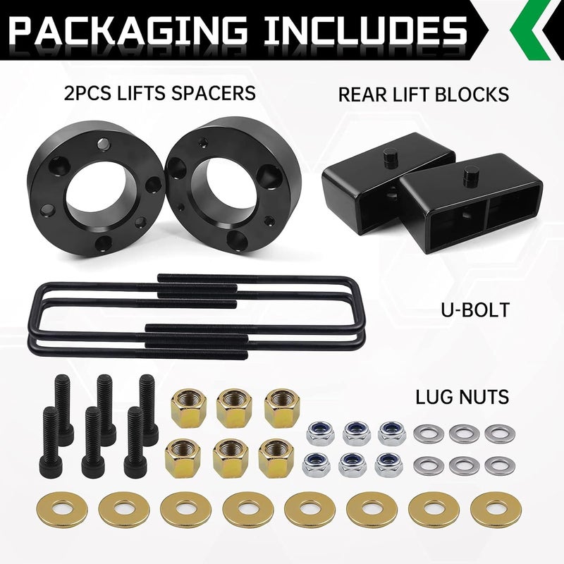 OTUAYAUTO AUTOPTIM 3" Front and 2" Rear Leveling Lift Kit for Chevrolet Silverado GMC Sierra 1500 (2007-2019) - Image 5
