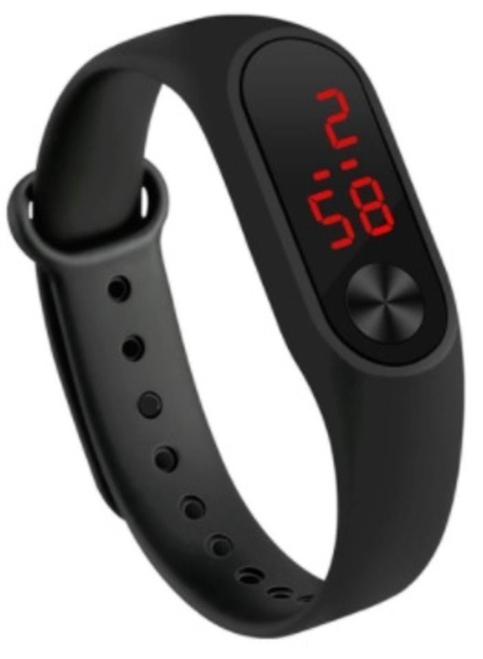 NIBEMINENT Kids Led Watch Black Color - Image 1