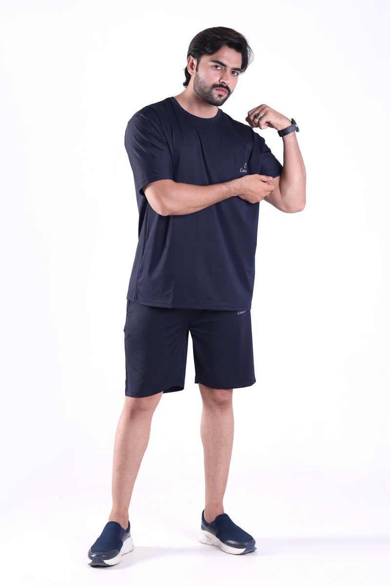Executive LLC Men’s Breathable Active Set – T-Shirt & Necker, Loose look Lightweight & Comfortable 150 GSM - Image 2