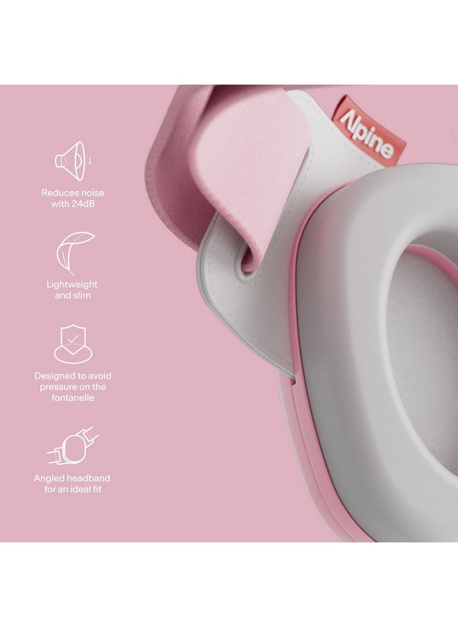 Alpine Muffy Baby - New & Improved Baby Ear Muffs Noise Protection For Babies And Toddlers - Ce & Ansi Certified - Safe And Soothing Hearing Protection - Age 3-48 Months - Approved By Babies - Pink  - Image 3