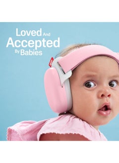 Alpine Muffy Baby - New & Improved Baby Ear Muffs Noise Protection For Babies And Toddlers - Ce & Ansi Certified - Safe And Soothing Hearing Protection - Age 3-48 Months - Approved By Babies - Pink  - Image 4
