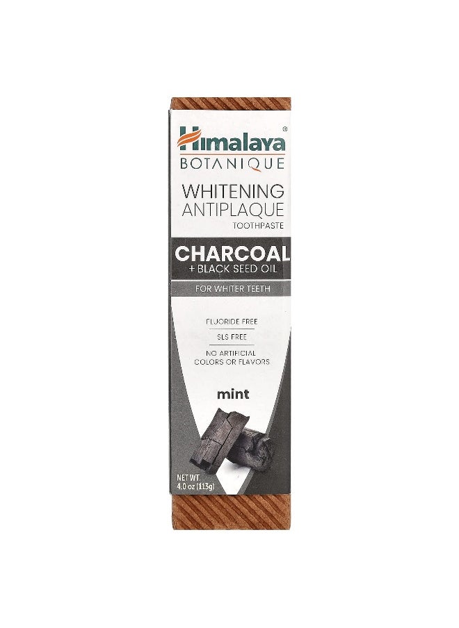 Himalaya Himalaya, Whitening Antiplaque Toothpaste, Charcoal + Black Seed Oil, Mint , 4 oz (113 g)  - Image 2
