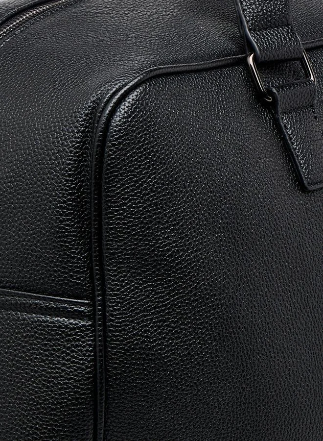 Wave BLACK Retractable Handle Duffle Bag with Zip Closure  | Best Price UAE