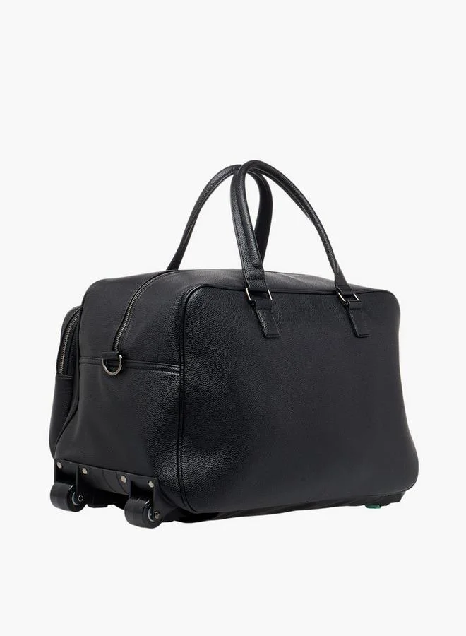 Wave BLACK Retractable Handle Duffle Bag with Zip Closure  | Best Price UAE