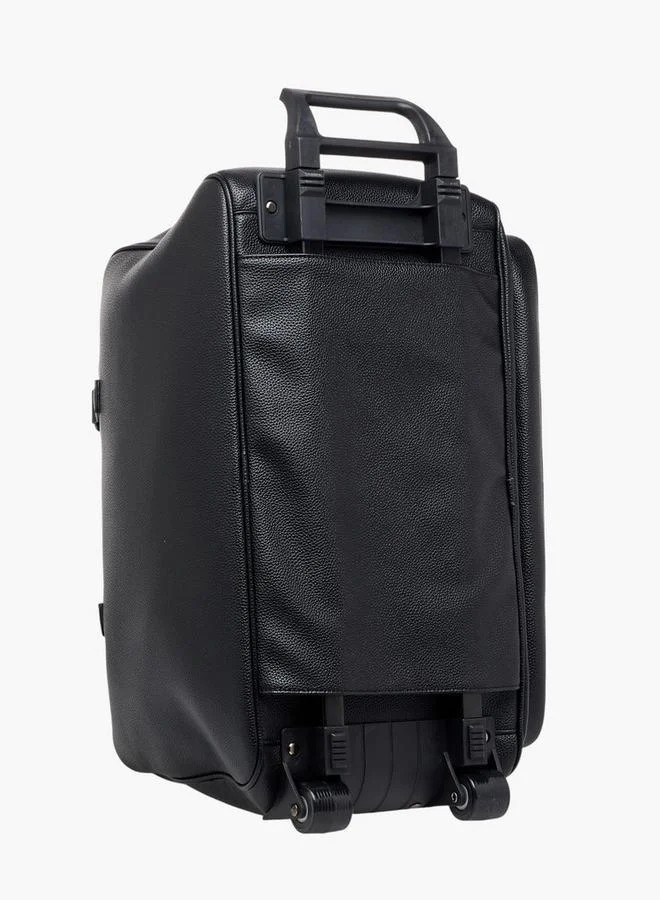 Wave BLACK Retractable Handle Duffle Bag with Zip Closure  | Best Price UAE