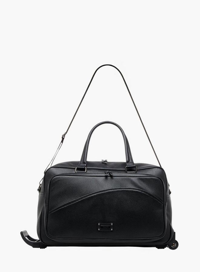 وايف حقيبة دافل بمقبض قابل للسحب وإغلاق بسحاب - Image 2