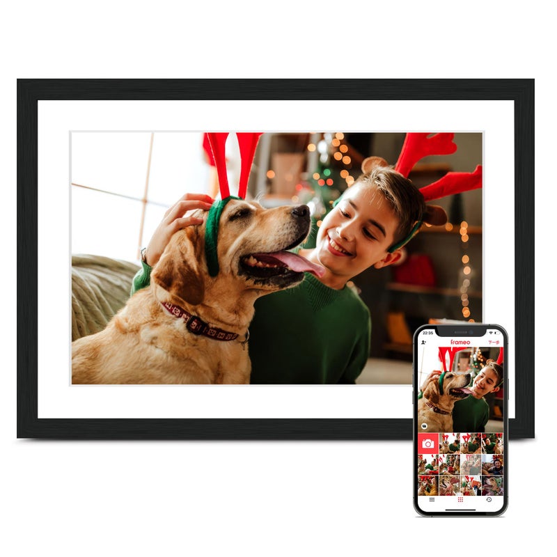 Pastigio 10.1 Inch Digital Picture Frame, Frameo Digital Photo Frame WiFi, Electric Slideshow 1280 * 800IPS Touch Screen, Auto-Rotate, Share Videos Pictures Slideshow, 32GB Memory, Gifts for Family - Image 1