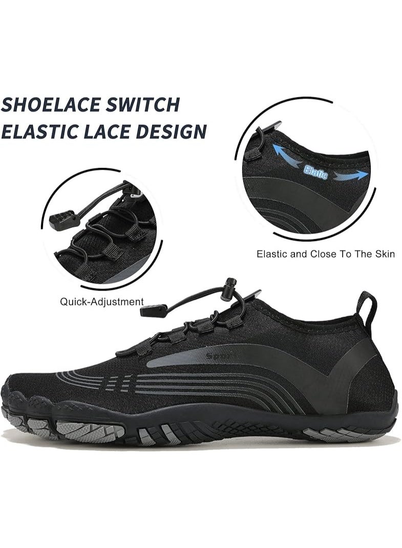 Water Shoes Womens Mens Quick-Dry Non-Slip Soft Barefoot Swimming Shoes for Pool Beach Aqua Sports Outdoor Surf Yoga Diving Snorkeling Shoes - Image 3