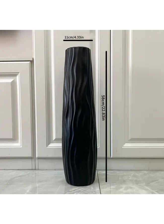 Large White Plastic Vase Durable Shatterproof Living Room Home Decoration - Image 3