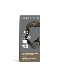 Madison Reed Mr. Hair Color For Men Light Brown Demipermanent Hair Dye Reduces Grays In 15 Minutes For Hair & Beard Nourishing & Strengthening Keratin & Argan Oil 2 Applications  - Image 1