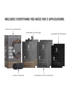 Madison Reed Mr. Hair Color For Men Light Brown Demipermanent Hair Dye Reduces Grays In 15 Minutes For Hair & Beard Nourishing & Strengthening Keratin & Argan Oil 2 Applications  - Image 3