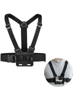 Generic Elastic 3 Point Chest Strap for Action Camera, Fully Adjustable Chest Strap  - Image 1