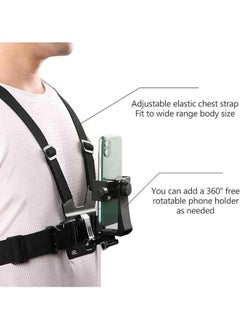 Generic Elastic 3 Point Chest Strap for Action Camera, Fully Adjustable Chest Strap  - Image 4