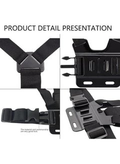 Generic Elastic 3 Point Chest Strap for Action Camera, Fully Adjustable Chest Strap  - Image 3
