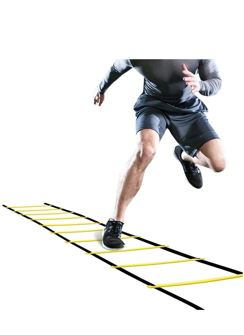 SYOSI Agility Ladder, Footwork Speed Training Drill Ladder, Agility Training Speed 8 Rung 13ft for Soccer, Football, Sports Training, Speed Agility Flexibility Ladder with Carrying Bag  - Image 1