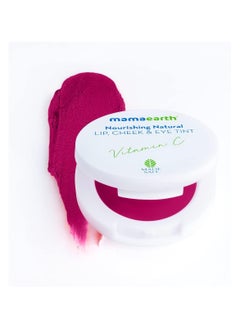 Mamaearth Nourishing Natural Lip Cheek & Eye Tint with Vitamin C & Rose- 03 Rose Pink- 4 g