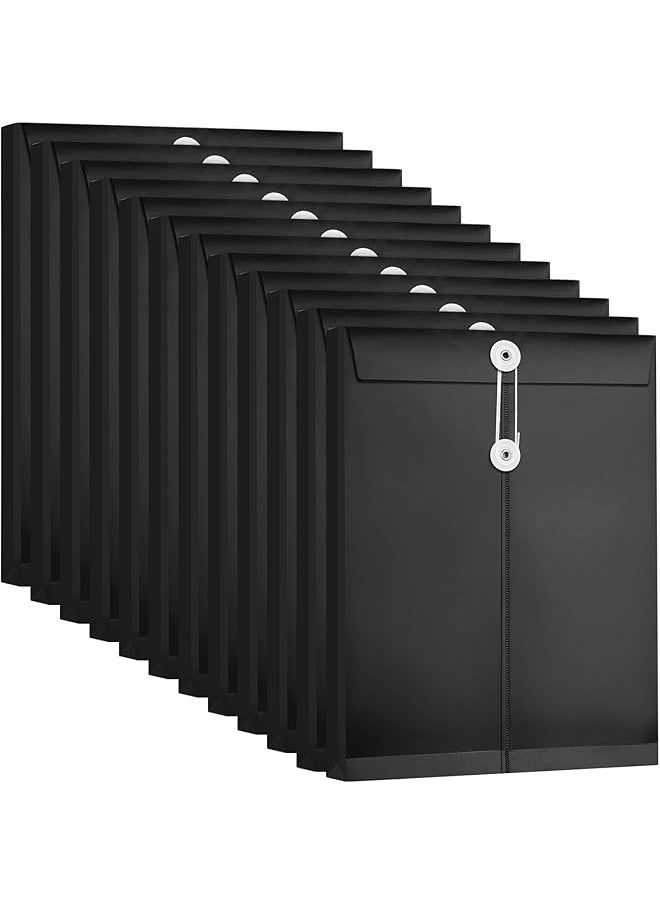 Document Folder With String Closure 12 Pack A4 Plastic Wallets Folders Plastic Folders A4 Envelope Folder Jacket Document Letter For Office School Home Black - pzsku/Z980CC622DAE72C548F71Z/45/_/1740917169/deeba2bd-04d9-4f43-8c1c-cf5e69445b1f