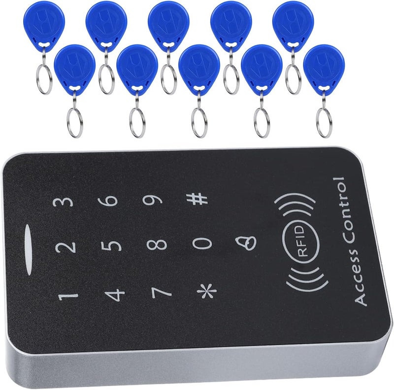 Smart Door Access Controller ID Card Reader Keypad Lock Support 1000 Users Businesses Communities PVC Black 4.6x3.0x0.8in - Image 2