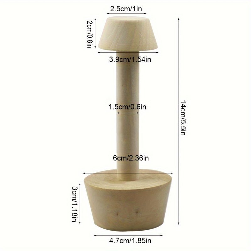 2 Pcs Wooden Double Sided Egg Tart Mold Tart Tamper Baking Tool For Pie Crust And Tart Shell Making - Image 3
