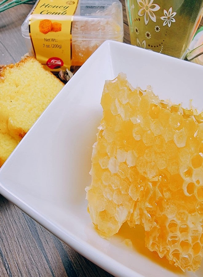 Wellmade Pure Raw Gourmet Honeycomb | 100% Natural Turkish Honey | Unfiltered Farm Fresh Honeycomb in Protective Box | No Additives, No Preservatives | 7 oz (Pack of 1) - Image 3