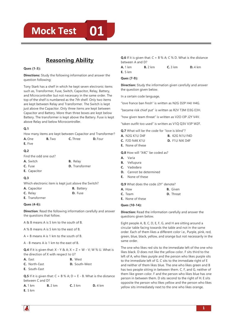 Haryana State Co-Operative Bank Clerk Prelims Exam 2024 - HARCO (English Edition) - 8 Full Length Mock Tests and 9 Sectional Tests with Free Access To Online Tests  - Image 5