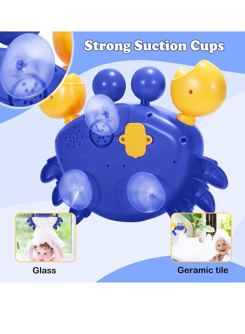 Crab Bubble Machine Bath Toy, Automatic Bubble Maker Baby Bath Toys, Blow Bubbles and Plays Children’s Songs, Birthday Gift for Kids Blue - Image 5