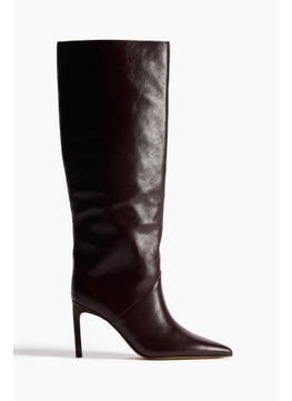 H&M Pointed Knee-High Leather Boots  - Image 1