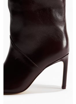 H&M Pointed Knee-High Leather Boots  - Image 3