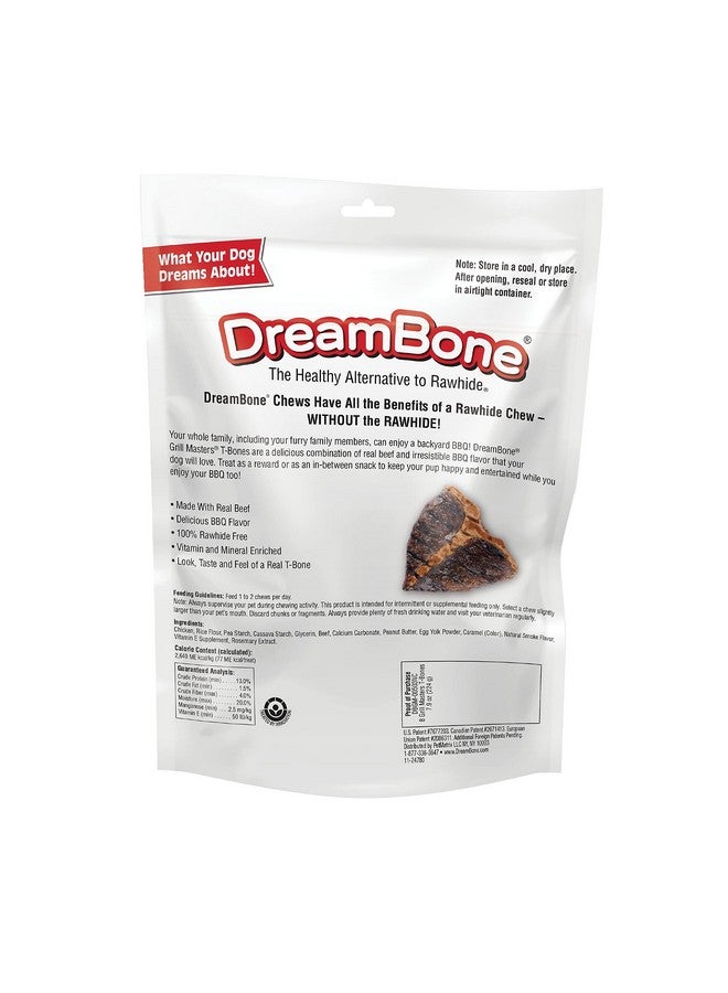 DreamBone Grill Masters TBones 8 Count, Small, RawhideFree Chews For Dogs - Image 2