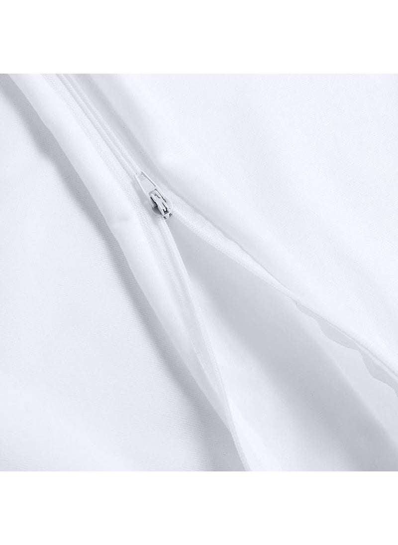 AMAR HOMES COMFORTABLE SLEEP Amar Homes 100 Water Resistant Pillow Protector Terry Cotton 220 GSM White Pack of 4 16x24 Zippered Closure Complete Protection Against Water Spills Dust Mites Bedbugs and Allergens  - Image 5