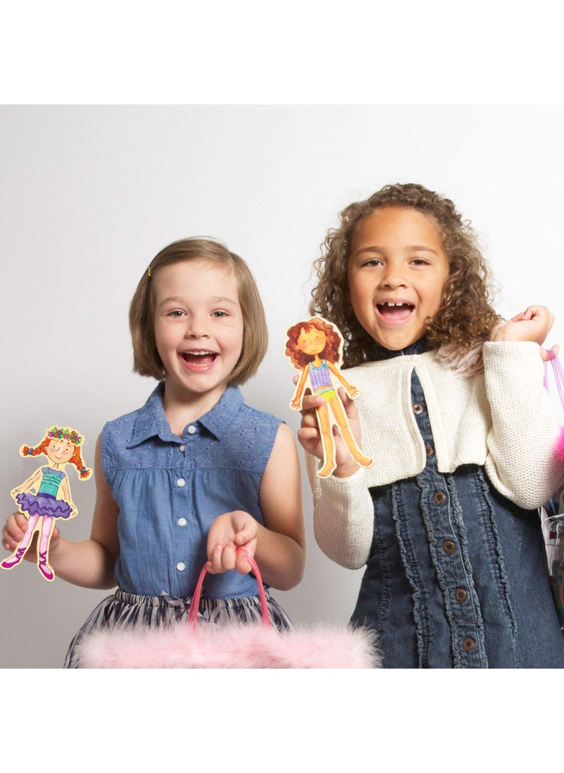 Bendon Bendon TS Shure Daisy Girls 40-Piece Wooden Magnetic Dress Up Doll 50463  - Image 5