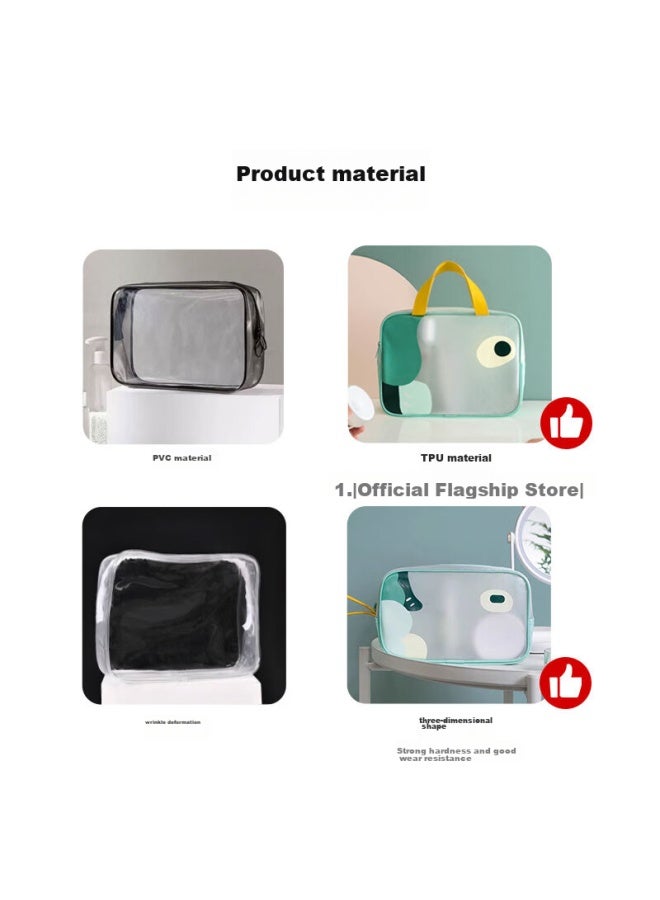 NOLANSEND Nuolansendi Travel Toiletry Bag, Tpu Semi-transparent Water-resistant Makeup Bag, Universal Portable Swimming Bag, Fitness Sports Storage Bag - Image 5