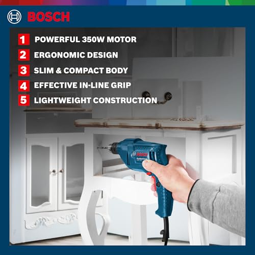 Bosch Gbm 350 Professional Rotary Drill , Wood & Metal Work (350 Watt Blue),Corded Electric, 1 Pack - Image 3