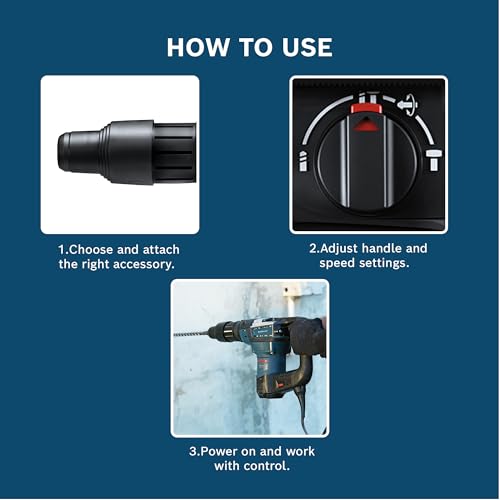 Bosch Gbm 350 Professional Rotary Drill , Wood & Metal Work (350 Watt Blue),Corded Electric, 1 Pack - Image 4