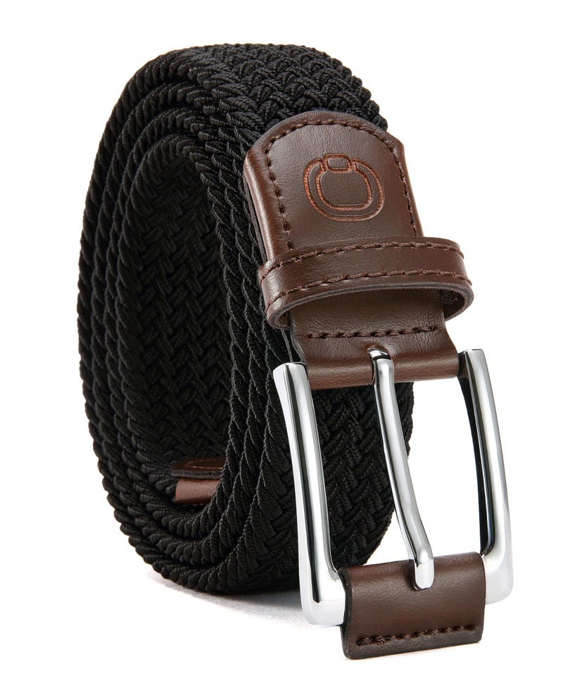 CHAOREN Mens Stretch Belt - 1 3/8" Elastic Braided Golf Belt for Men Women - Stretchy Web Fit Summer Casual Jeans - Image 1