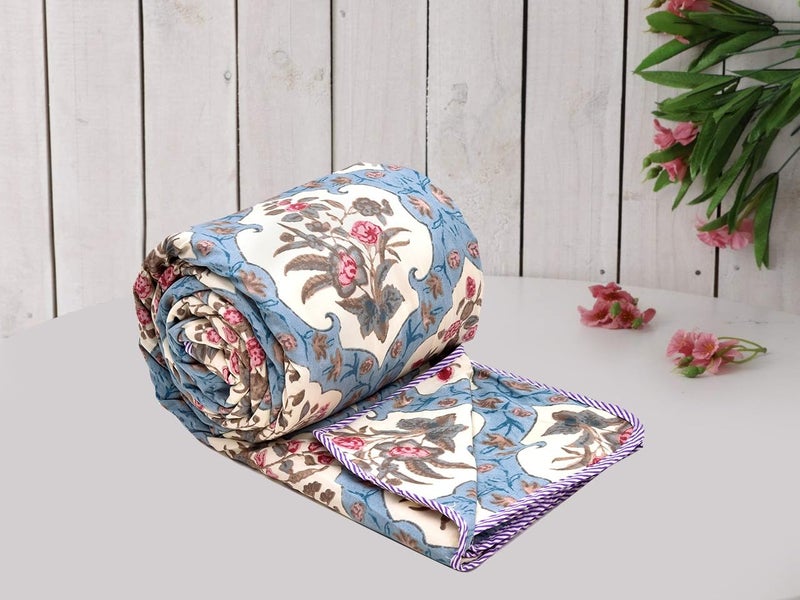 RRC Super Soft Brushed Microfiber Cotton 3 Layer Breathable Set of 2 Single Dohar Lightweight Warm Bed Dohar 57X87(Inches) 144X220(CM) All-Weather 120 GSM AC Dohar Blanket - Image 2