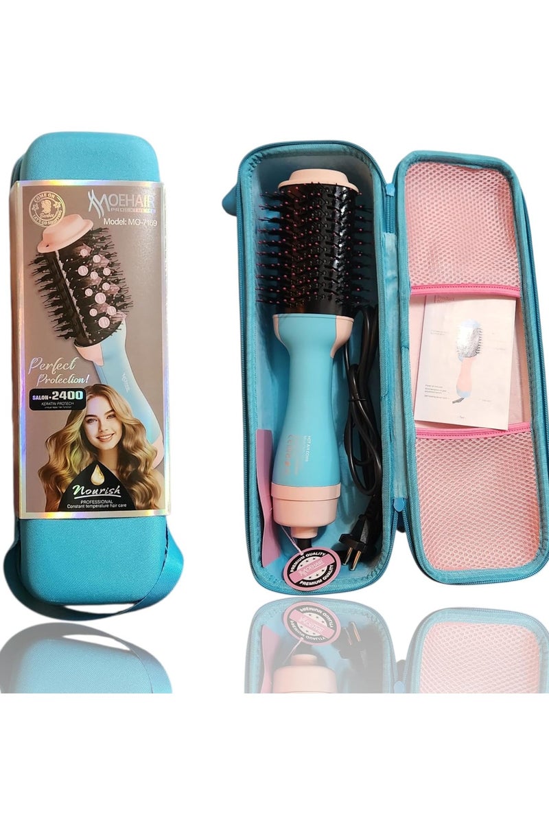 MoeHair MO-7169 Rotating Keratin Hair Brush  - Image 1