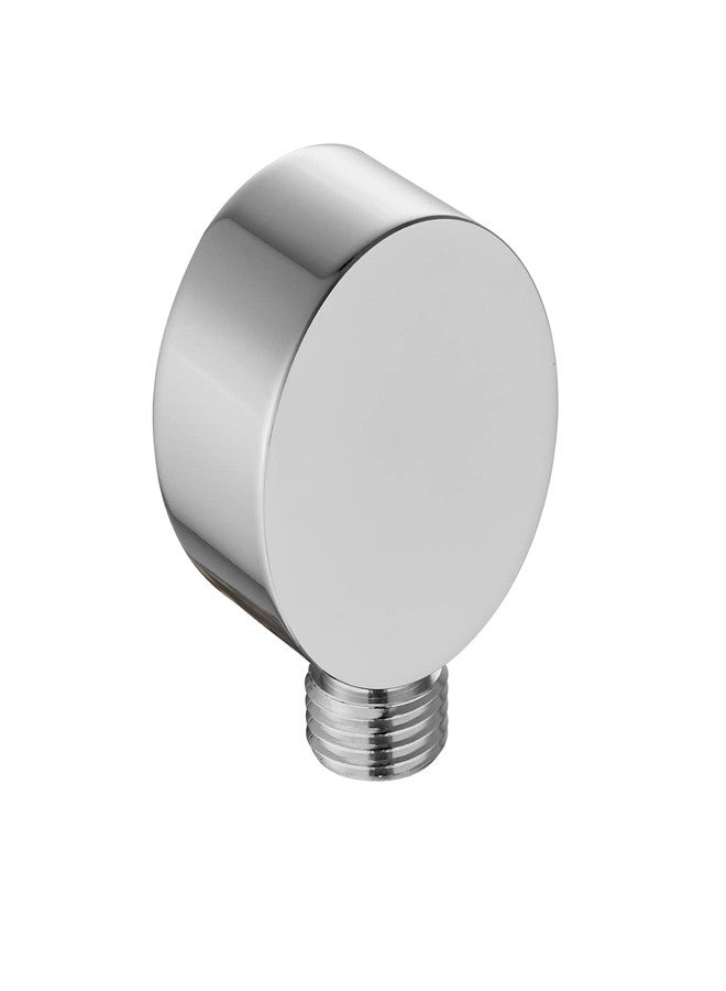 Heyalan Brass Round Handheld Shower Wall Supply Elbow Polished Chrome Wall Mount Hose Connector for Shower Handheld Without Shower Hand and Hose Wall Elbow for Hand Shower - Image 1