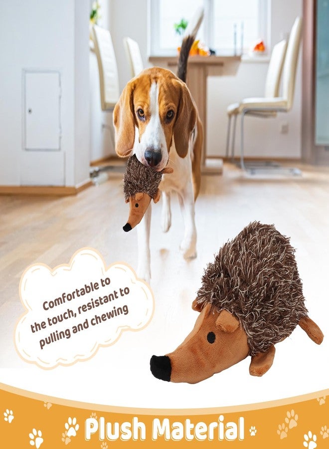Pilipane Plush Dog Toy, Hedgehog Dog Squeaky Toy, Soft Animal Plush Dog Toothbrush Chew Toy, Interactive Squeaky Hide and Seek Plush Dog Toy, Stuffed Biting Training Playing Toys for Pet Puppy Chewers - Image 3