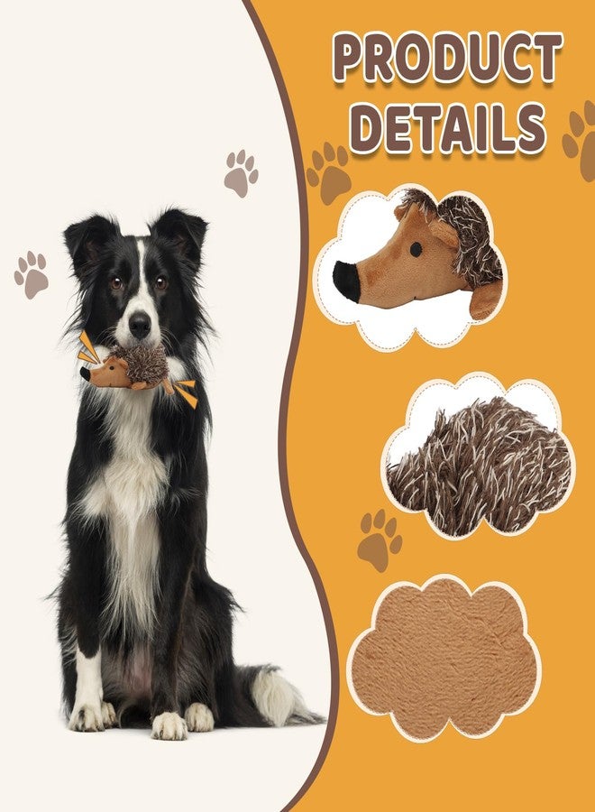 Pilipane Plush Dog Toy, Hedgehog Dog Squeaky Toy, Soft Animal Plush Dog Toothbrush Chew Toy, Interactive Squeaky Hide and Seek Plush Dog Toy, Stuffed Biting Training Playing Toys for Pet Puppy Chewers - Image 5