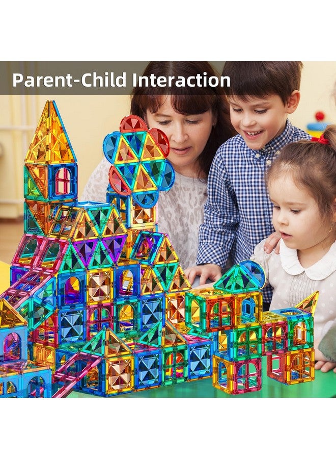 TEMI Magnetic Tiles,Building Blocks, Magnets Building Set, Learning And Education Toys Christmas Toy Gift For Ages 3 4 5 6 7 8+ Year Old Toddler Kids Boys And Girls (Magnetic Tiles-80Pcs)  - Image 1